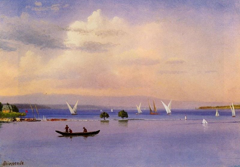 Albert Bierstadt On the Lake